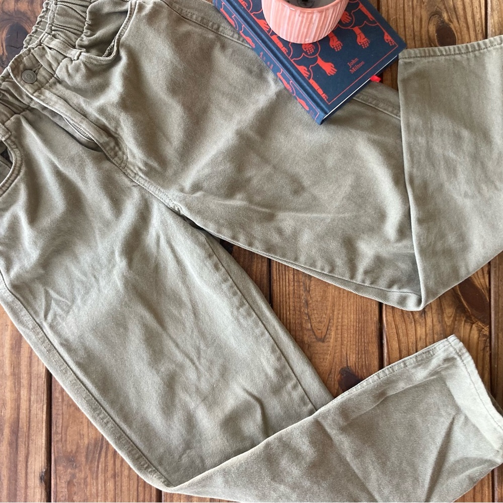 H&M Khaki Paper Bag Jean